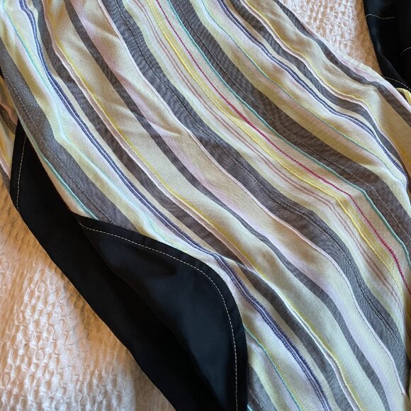 Ganni striped satin straight-leg pants - Picture 4 of 5